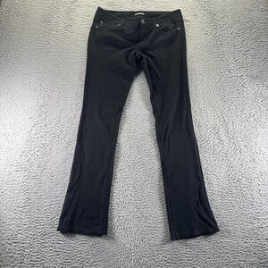 Express Pant Womens S Black Rayon Chino Bootcut Stretch Business Career Preppy